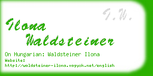 ilona waldsteiner business card